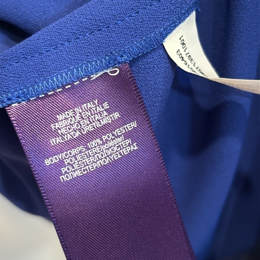 Ralph Lauren Purple Label Royal Blue Dress Spring 2018 Collection 6 EUC - Picture 10 of 13